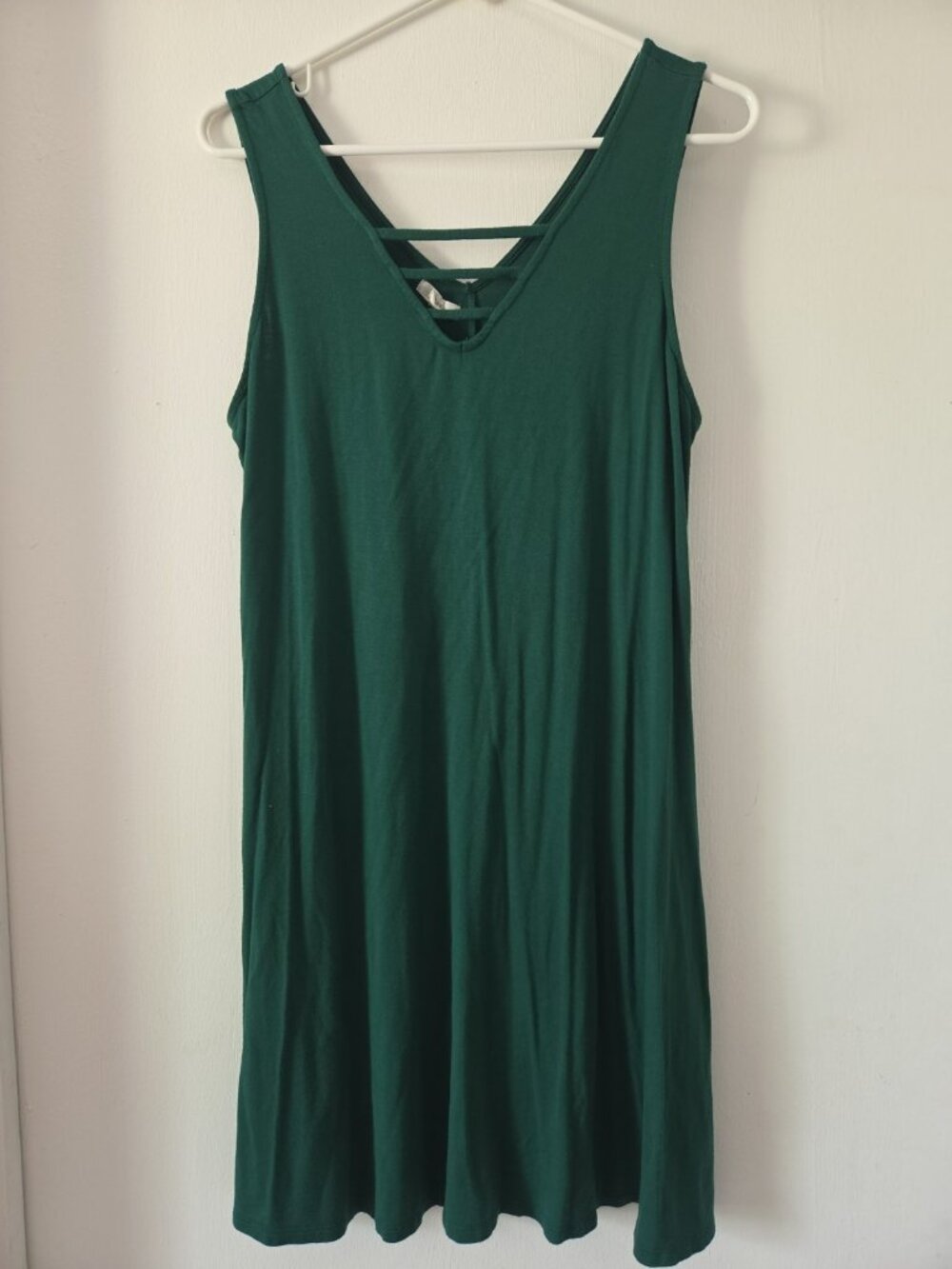 Womens Maurices Green Knit T shirt Summer Dress Large